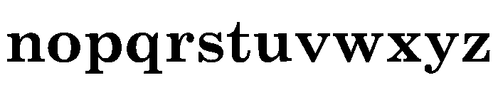 BJCree 700 Font LOWERCASE