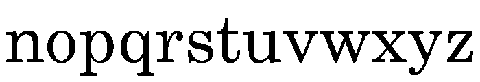 BJCree Regular Font LOWERCASE