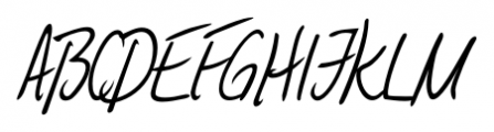 Bjarne Handwriting Regular Font UPPERCASE