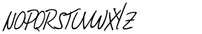 Bjarne Handwriting Font UPPERCASE