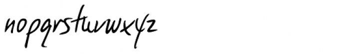 Bjarne Handwriting Font LOWERCASE