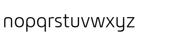 Bjorn Pro Light Font LOWERCASE