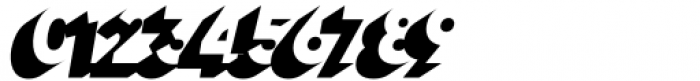 BKLN Black Shadow Oblique Font OTHER CHARS