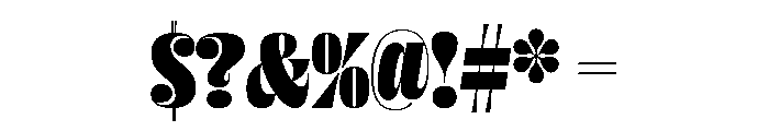 Blaacck Bold Font OTHER CHARS
