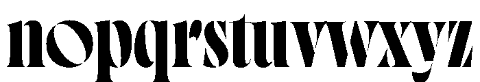 Blaacck Extra Bold Font LOWERCASE