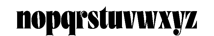 Blaacck Poster Font LOWERCASE