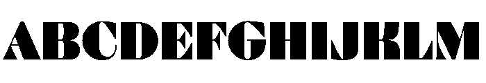 Blaacck Regular Font UPPERCASE