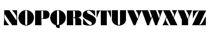 Blaacck Regular Font UPPERCASE