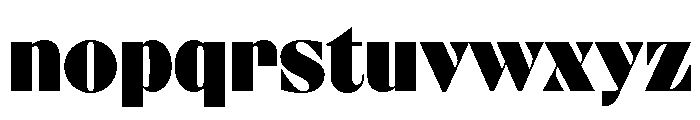 Blaacck Regular Font LOWERCASE