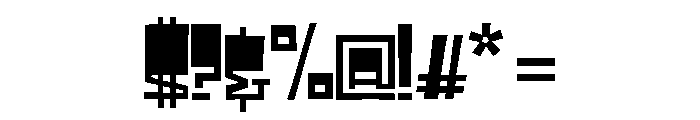 Black Pack VF Condensed Light Font OTHER CHARS