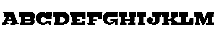 Black Pack Variable Regular Font UPPERCASE