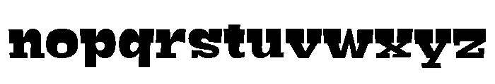 Black Pack Variable Regular Font LOWERCASE