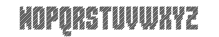 BlahBlah Hatch Font UPPERCASE