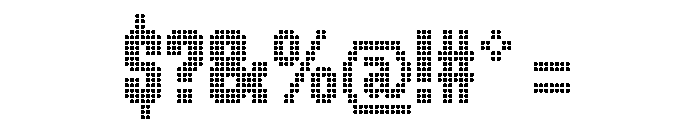 BlahBlah Matrix Font OTHER CHARS