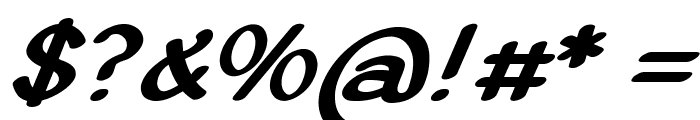 Blimpy-BoldItalic Font OTHER CHARS