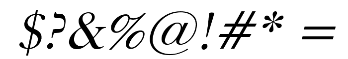 Bliss Italic Font OTHER CHARS
