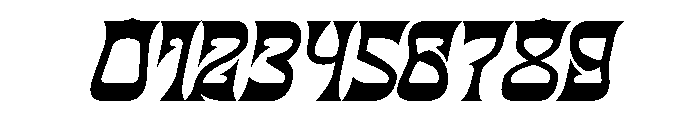 BLACK DRAGON Bold Italic Font OTHER CHARS