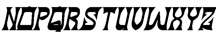 BLACK DRAGON Bold Italic Font UPPERCASE