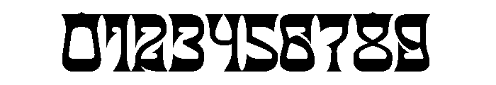 BLACK DRAGON Bold Font OTHER CHARS