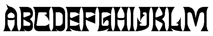 BLACK DRAGON Bold Font UPPERCASE