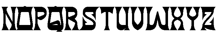 BLACK DRAGON Bold Font UPPERCASE