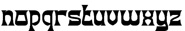 BLACK DRAGON Bold Font LOWERCASE