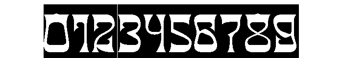 BLACK DRAGON-Inverse Font OTHER CHARS