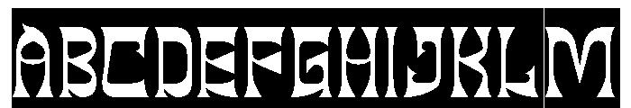 BLACK DRAGON-Inverse Font UPPERCASE
