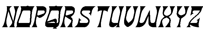 BLACK DRAGON Italic Font UPPERCASE