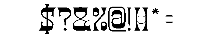 BLACK DRAGON-Light Font OTHER CHARS