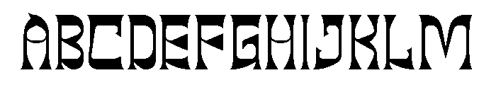 BLACK DRAGON-Light Font UPPERCASE