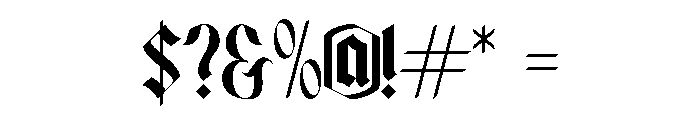 BLACKLOTTERY-Regular Font OTHER CHARS