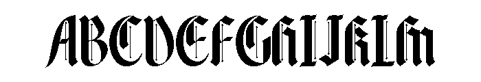 BLACKLOTTERY-Regular Font UPPERCASE