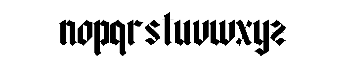 BLACKLOTTERY-Regular Font LOWERCASE