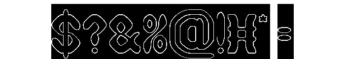 BLACKSMITH-Hollow-Inverse Font OTHER CHARS