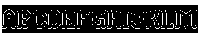 BLACKSMITH-Hollow-Inverse Font UPPERCASE