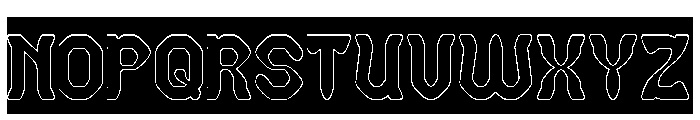BLACKSMITH-Hollow-Inverse Font UPPERCASE