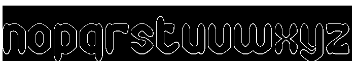 BLACKSMITH-Hollow-Inverse Font LOWERCASE