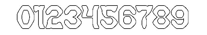 BLACKSMITH-Hollow Font OTHER CHARS