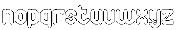 BLACKSMITH-Hollow Font LOWERCASE