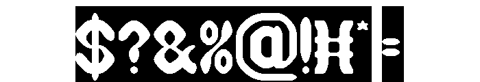 BLACKSMITH-Inverse Font OTHER CHARS