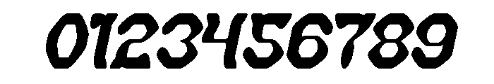 BLACKSMITH Italic Font OTHER CHARS