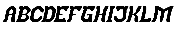 BLACKSMITH Italic Font UPPERCASE