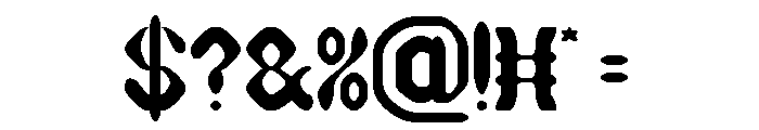 BLACKSMITH-Light Font OTHER CHARS