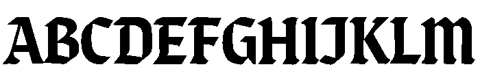 BLACKWARD Font UPPERCASE