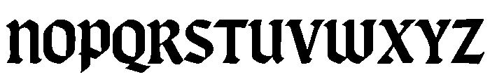 BLACKWARD Font UPPERCASE