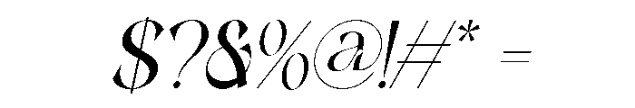 BLASTIGO Italic Font OTHER CHARS