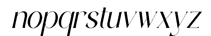 BLASTIGO Italic Font LOWERCASE