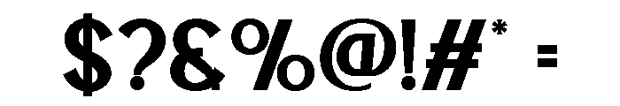 BLESON VOOZART Bold Font OTHER CHARS