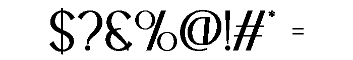 BLESON VOOZART Extra Light Font OTHER CHARS